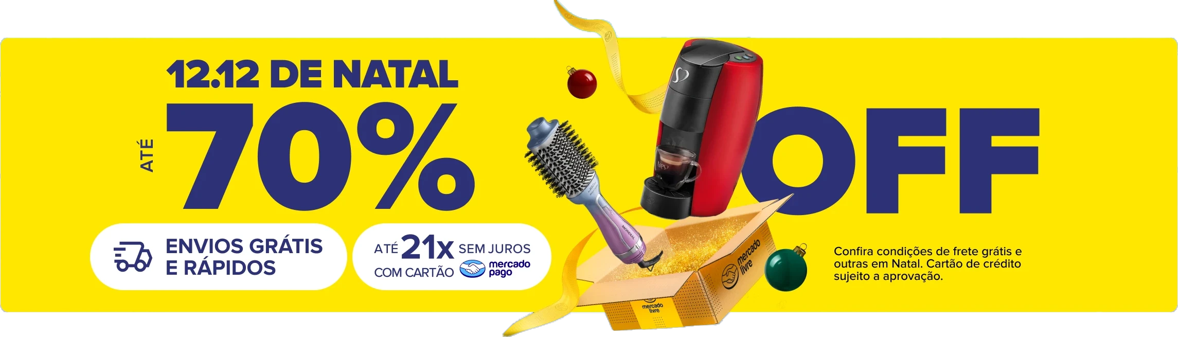 12.12 de Natal - Até 70% OFF no Mercado Livre